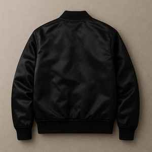 Veste universitaire en satin faite à la main, vêtement d'extérieur de luxe en satin pour hommes et femmes, vestes universitaires avec broderie technique - Product Image 2