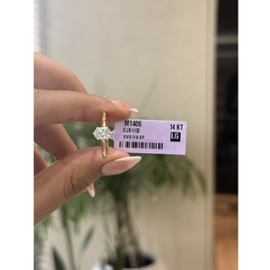 Elegante Anillo Solitario con Diamante Ovalado Creado en Laboratorio de 0.71CT VS EF, Oro Sólido, Joyería de Compromiso, Regalo Nupcial para Mujer - Product Image 5