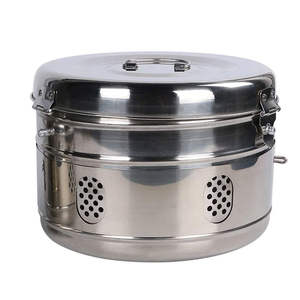Boîte de stérilisation et de désinfection, conteneur en aluminium pour l'élimination des déchets médicaux, plateau de stérilisation pour équipements médicaux par Surgiright Instrument - Product Image 1