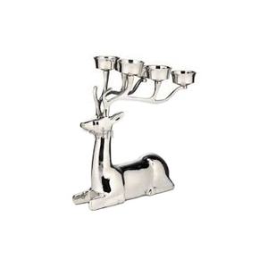 เชิงเทียนทรงกวางเรนเดียร์แท่นวางเทียน6เสาเชิงเทียนสีเงินสำเร็จรูปเชิงเทียนทรงกวาง - Product Image 1