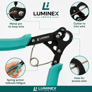 LUMINEX IMPEX LUB=113 <b>Long</b> <b>Nose</b> Stainless Steel Lightweight Smooth Work Jewelry Making Polishing Pliers for Bracelet Making DIY - Product Image 5