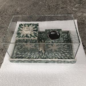 Caja de quemador de incienso de perlas para la madre, juego de bandeja de incensario, mopa, bandeja y caja, hecho a mano, para vacaciones, de alta calidad - Product Image 4