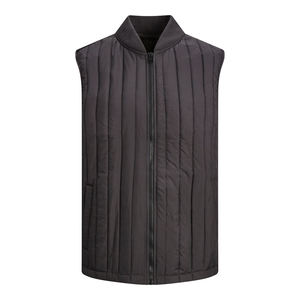 Gilet matelassé personnalisé pour homme avec logo, veste sans manches chaude et chauffante, grande taille, pour l'hiver, streetwear d'extérieur - Product Image 1