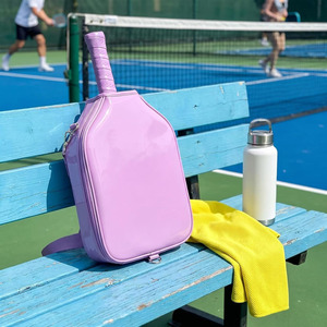 Bolsa de lujo para palas de pickleball, organizador de cuero con acabado en cuero genuino para deportes, en venta a bajo precio. - Product Image 3