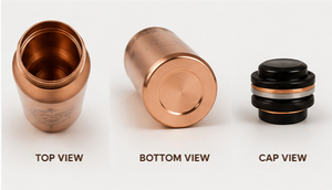 <b>Copper</b> Water <b>Bottle</b> With Lid Bohemian Design Portable Travel Drinkware - Product Image 2