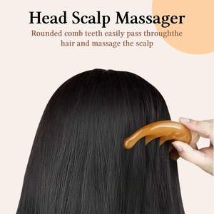 Peine de resina, el más vendido, utilizado para desenredar suavemente el cabello, distribuir los aceites naturales del cuero cabelludo y reducir la electricidad estática y el encrespamiento. - Product Image 4