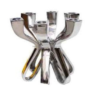 Aluminium 2 Taper <b>Candle</b> Holder With Nickel Finished For Home Lighting Decoration Other <b>Candle</b> Holders <b>Lanterns</b> & <b>Candle</b> Jars - Product Image 3