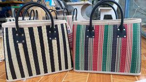 Bolso de mano de paja tejido naturalmente, fabricado en Vietnam, para verano, proveedor mayorista, exportación - Product Image 5