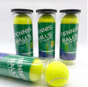 Pelotas de tenis para entrenamiento en tubo, duraderas, de goma amarilla, equipo deportivo de práctica. - Product Image 6