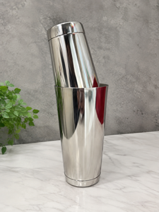 Wholesale Luxury Stainless Steel Cocktail Shaker <b>Set</b> Dishwasher Safe 2-Piece Custom Capacity for Home <b>Bar</b> Restaurant - Product Image 1