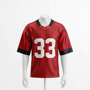 Wholesale Custom American Football Shirts-Custom Team Name Digital Print 100% Polyester Mesh Fabric Short Sleeves Custom Logo - Product Image 3