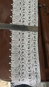 Atractivo encaje de algodón con acabado impecable y calidad de tela duradera para marcas de moda. - Product Image 3