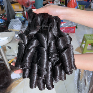 Barato rebote suave crudo hinchable extensiones de cabello rizado Pre Pluck Hd encaje peluca un donante proveedor de cabello Vietnam pelucas para mujeres - Product Image 2