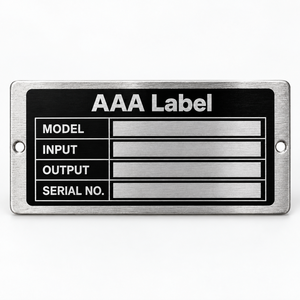Placa de Identificación Industrial Personalizada de Aluminio, Acero Inoxidable, Placa Metálica para Maquinaria y Equipos, Fábrica OEM - Product Image 2