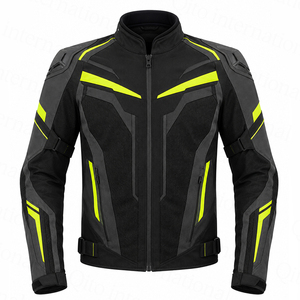 High Performance Anti Abrasion Poly Mesh Track <b>Biker</b> <b>Jacket</b> Reflective High Vis Strips Textile Motorbike <b>Jacket</b> With Protection - Product Image 1