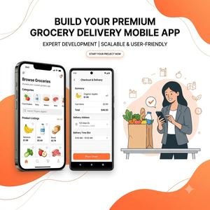Service de développement d'applications mobiles pour la livraison d'épicerie personnalisée, solution d'achat en ligne évolutive et multiplateforme - Product Image 2