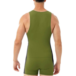Combinaison de lutte personnalisée - Logo frontal sur mesure, Spandex/Polyester durable, respirant, séchage rapide, service OEM, prix abordable - Product Image 6