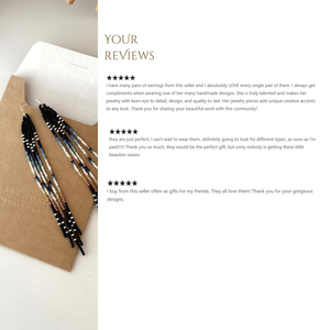 Meilleur importateur de boucles d'oreilles pendantes artisanales à motifs naturels et perles – Dégradé bleu marine à marron, style bohème chic pour les fiançailles - Product Image 6