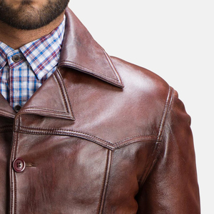 Breathable Winter Warm Wind Proof Men Motorbike Leather <b>Canvas</b> <b>Jacket</b> Casual Wear High Street Premium Quality - Product Image 6