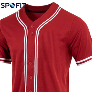 Camiseta de Béisbol Personalizada 2026, 100% Poliéster, Transpirable, de Secado Rápido, Antibacteriana, Manga Corta, con Botones - Product Image 6