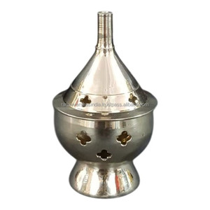 Quemador de Cono de Latón para Incienso Aromático Indio - Ecológico y Duradero, Disponible en Varios Diseños y Tamaños - Product Image 4