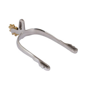 Éperons d'équitation occidentale de haute qualité, souples au toucher, dynamiques, en acier inoxydable, sculptés, avec incrustations en laiton allemand - Product Image 2