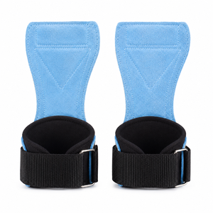 Strap Support Gym Palm Grip With OEM High Quality 2026 Adjustable Fabric Fingerless Palm Grips for Exercise with Black - Product Image 6