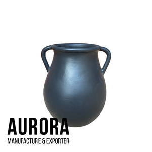 แจกันตั้งโต๊ะ AURORA เทอร์ราคอตต้า สีขาวด้าน ดีไซน์มินิมอล ทำด้วยมือ 100% ทนทานต่อรอยขีดข่วน สไตล์ชายฝั่ง - Product Image 5