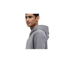 Oversized Men's Drop Shoulder Pullover Hoodies <b>Lined</b> <b>Fleece</b> Eco-Friendly Winter Sporty Long Sleeve <b>Hoodie</b> - Product Image 3