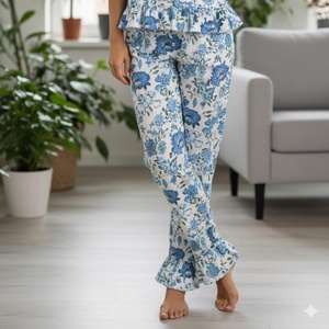 Cotton Night <b>Suit</b> Set <b>Women's</b> Floral Print Button Down Top Pajama Set Short Sleeve Summer Sleepwear <b>Lounge</b> Wear - Product Image 2