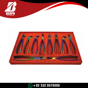 Nouvel arrivage : Kit d'instruments dentaires en acier inoxydable (10 pièces) – Pinces d'extraction dentaire et instruments chirurgicaux dentaires - Product Image 5