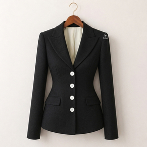 Blazer en Laine Confortable pour Femme, Col Cranté, Style Grec, pour la Fraternité et la Sororité Delta Sigma, Tenue Maçonnique Traditionnelle - Product Image 1