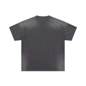 Wholesale Custom Graphic Acid Wash T Shirt Men Oversized <b>Vintage</b> Hip Hop Streetwear 240 GSM Cotton <b>Tee</b> - Product Image 2