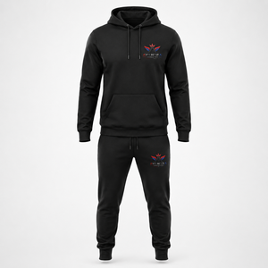 Survêtement léger pour hommes, tenue athlétique avec tissu en polyester anti-humidité pour le fitness, l'exercice et le jogging - Product Image 1