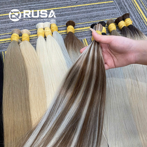 RUSA Hair - Paquetes de Cabello Humano Virgen Vietnamita de Estilo Libre, Súper Doble Trama, 100g, Colores Diversos, Trama Única - Product Image 6