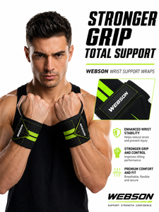 WABSON SPORT Bande de maintien de poignet en néoprène pour la musculation et l'entraînement de force – Respirante, antidérapante, avec fermeture auto-agrippante, grande taille - Product Image 5
