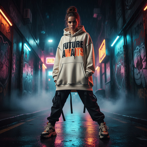 เสื้อฮู้ดโอเวอร์ไซส์ของผู้หญิงแบบสั่งตัดได้ - Product Image 4