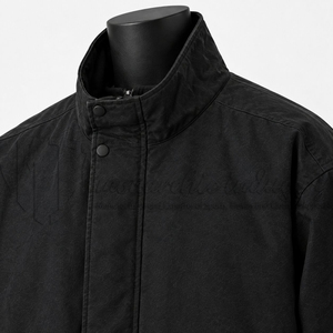 Chaqueta Casual Negra para Hombre, Estilo Minimalista, Cortavientos, Ligera, para Uso en Exteriores, Venta al Por Mayor - Product Image 6