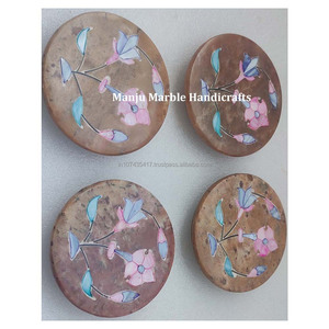 Pedido especial para espejo con incrustaciones de esteatita pulida hecha a mano personalizada con trabajo de nácar para artículos de colección de regalos de oficina - Product Image 3