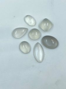 White <b>Colour</b> Moonstone Top Quality Crystal Stone 26.38Carat 7Pcs High Quality for Jewelry Making - Product Image 5