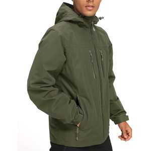 Veste coupe-vent élégante pour homme avec fermeture éclair, coupe-vent d'hiver, vente en gros, coupe-vent personnalisé, vestes pour homme - Product Image 2