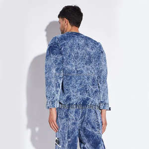 Offre Spéciale 400 Gsm Coton Polaire Sweat French Terry Ras Du Cou Acide Lavé Blanc Hommes Hoodies & Sweatshirts - Product Image 2