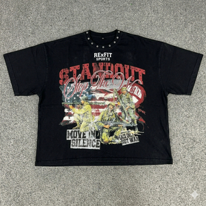 REXFIT SPORTS Camisetas Blancas de Algodón 100% Personalizadas al por Mayor, Impresión por Transferencia de Calor, Serigrafía, Camiseta de Moda para Hombre - Product Image 4