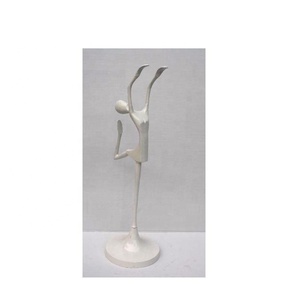Hot Selling <b>Powder</b> Coated Metal Aluminium Figurine in White Color Metal Home Decor Sculptures in Wholesale Price - Product Image 2