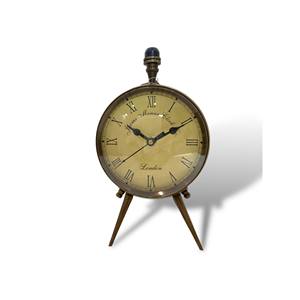 Horloge murale en laiton vintage – Style antique, décoration de luxe, horloge classique - Product Image 1