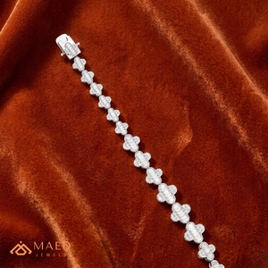Pulsera de Cadena Fina con Moissanita Plateada, Joyería de Moda para Uso Diario, Regalo para Hombres y Mujeres, Estilo Los Ángeles - Product Image 4