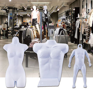 Maniquí de plástico para la parte superior del cuerpo Maniquí de estilo con soporte para torso - Product Image 1