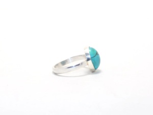 Handmade 925 Sterling <b>Silver</b> Natural Turquoise Gemstone <b>Ring</b> <b>Statement</b> <b>Ring</b> for Women Birthday Anniversary Gift - Product Image 5