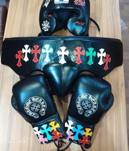 MC HEART Sanda Boxing Set Red <b>PVC</b> <b>Gloves</b> Headgear Groin Guard Protective Training Kit Lace-Up Closure Custom Packaging Unisex 14 - Product Image 4