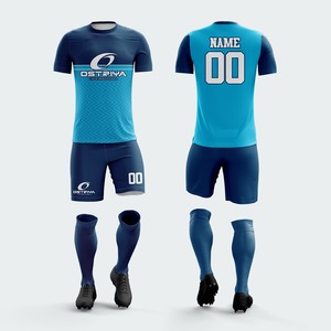 Custom Unisex <b>Soccer</b> Football Uniform Short Sleeve T-Shirt Digital Print Front 100% Polyester Plus Size 340g - Product Image 3